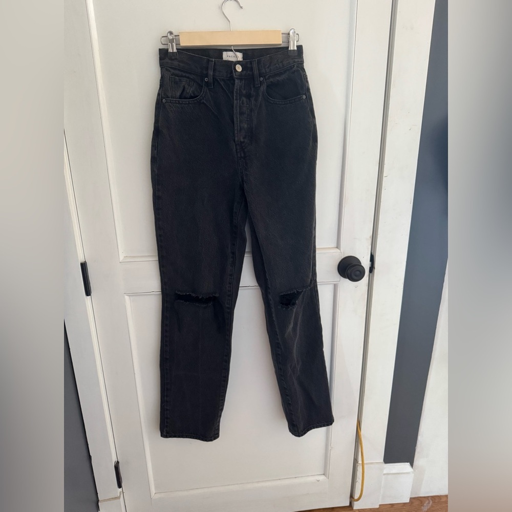 PacSun Black Distressed Dad Jeans